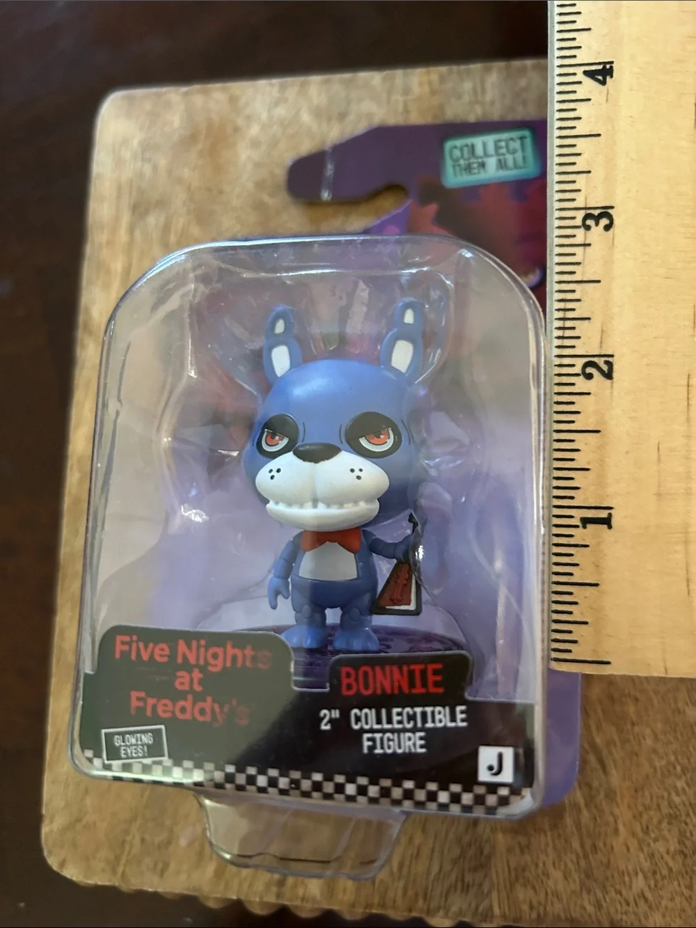 Five Nights at Freddy’s “Bonnie” 2” Collectible Figure Glowing Eyes New